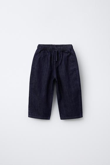 PANTALON DE JOGGING EN JEAN - Bleu de Zara