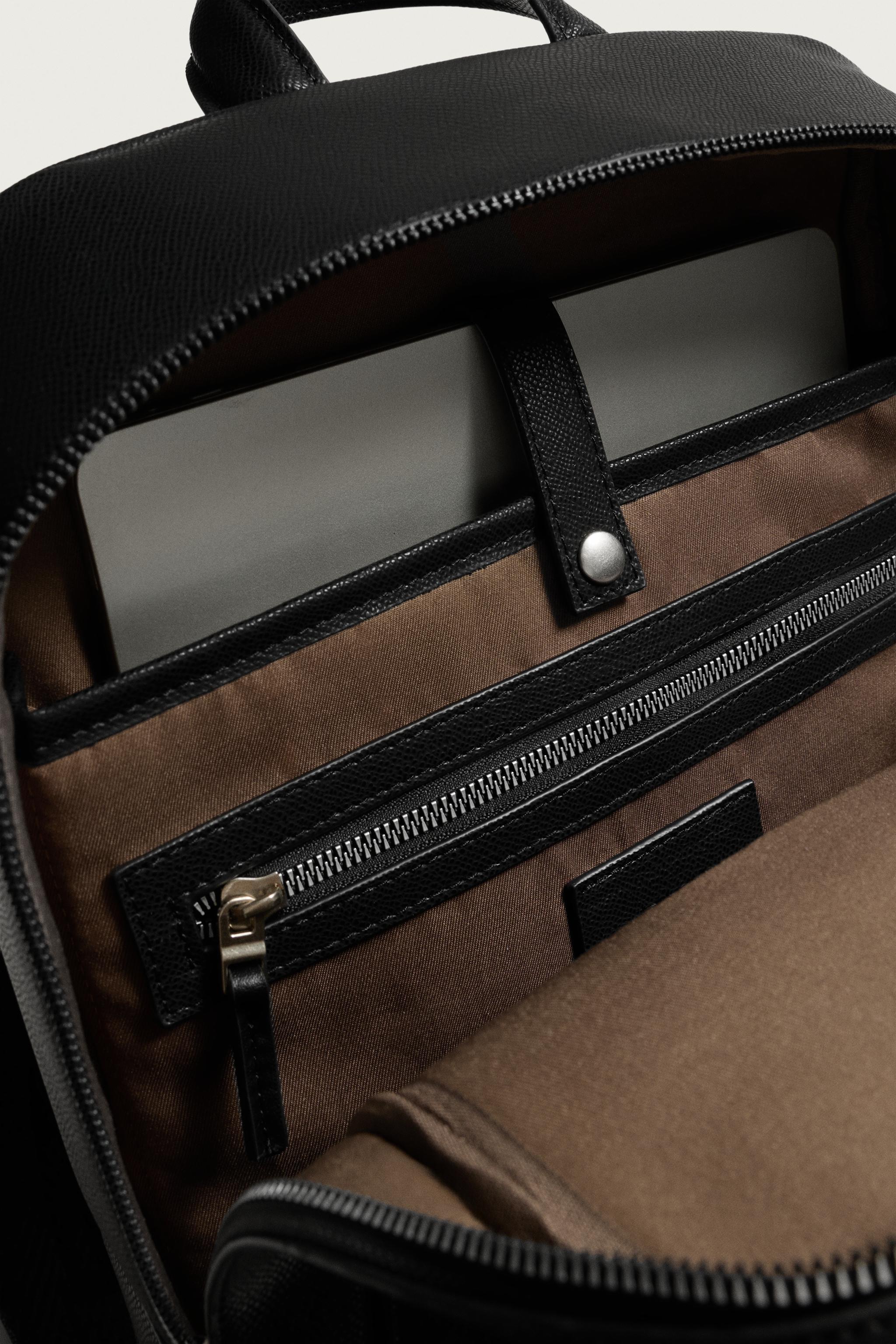 TEXTURED BACKPACK - Black | ZARA United States