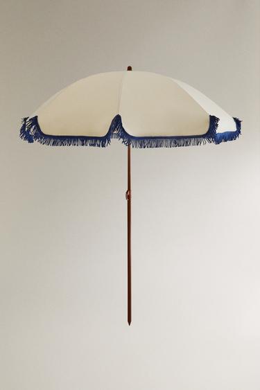 BEACH UMBRELLA WITH FRINGING - Multicoloured by Zara - Image 0