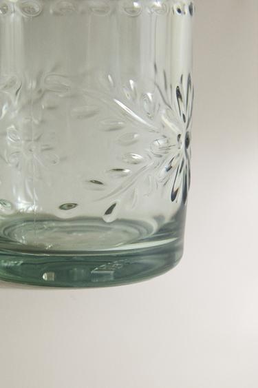 FLORAL ACRYLIC TUMBLER - Green / Blue by Zara - Image 3