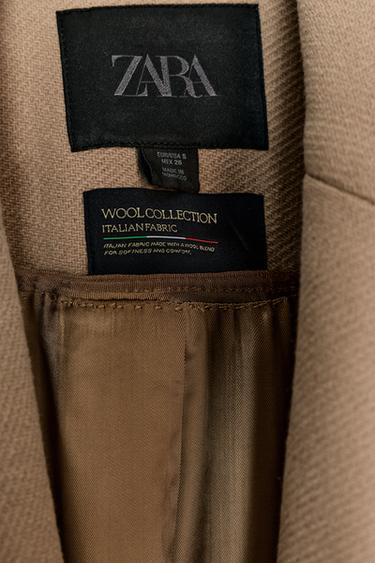 WOOL BLEND BELTED COAT ZW COLLECTION - camel by Zara - Image 10