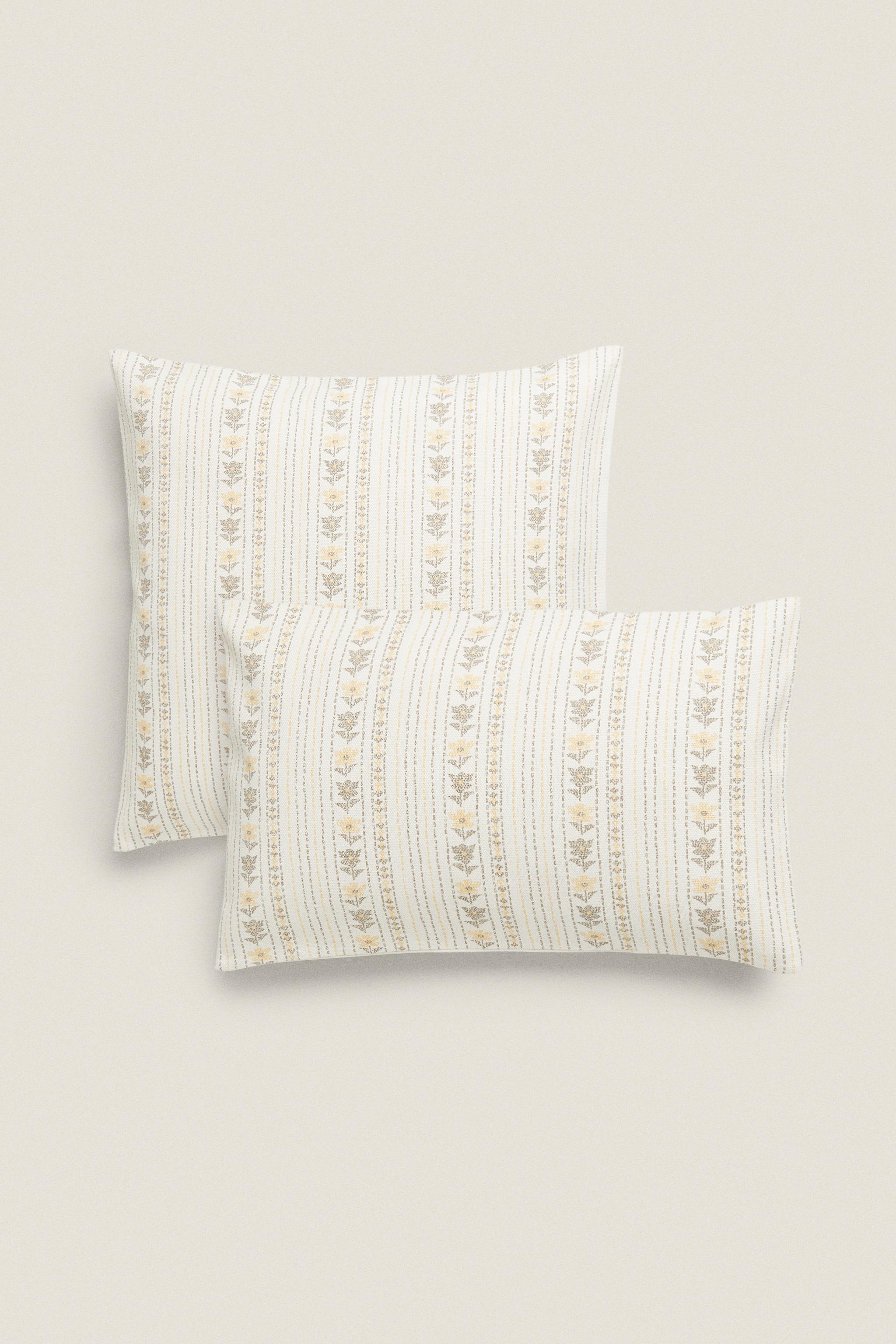 Cream throw outlet pillows