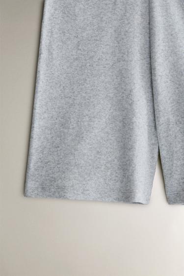 RIBBED SHORTS - Grey by Zara - Image 2