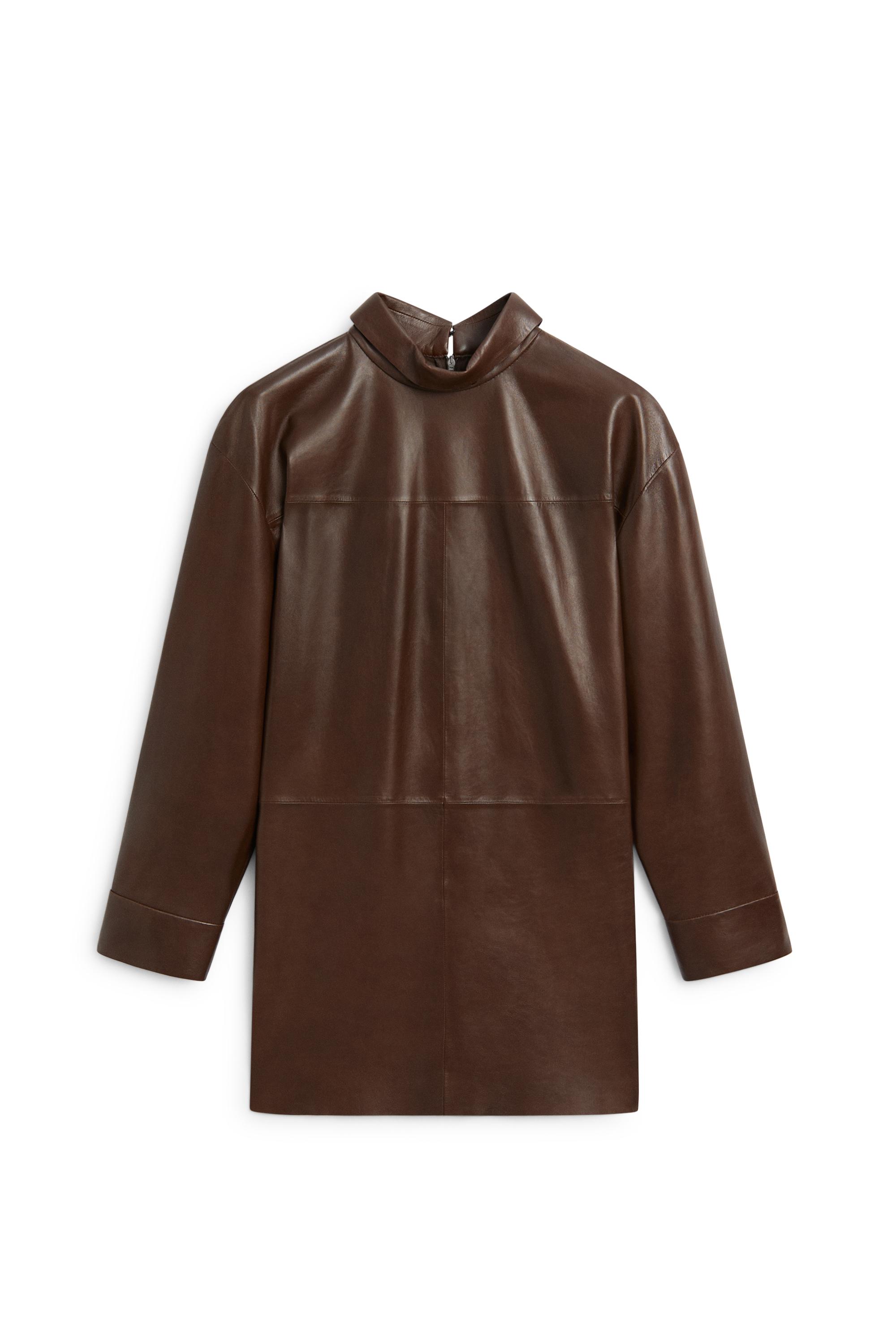 High neck leather blouse - LIMITED EDITION