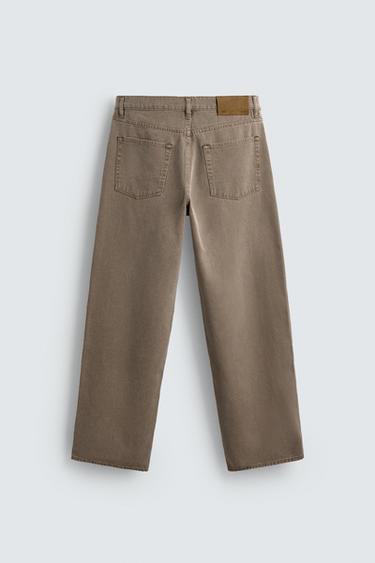 LIMITED EDITION BARREL FIT JEANS - Light brown by Zara - Image 7