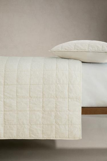 ÉDREDON COTON DÉLAVÉ (180 FILS) - Blanc cassé de Zara - Image 2