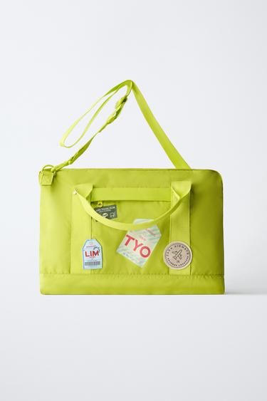 ДОРОЖНЫЙ РЮКЗАК С НАШИВКАМИ — ЖЕЛТЫЙ от Zara