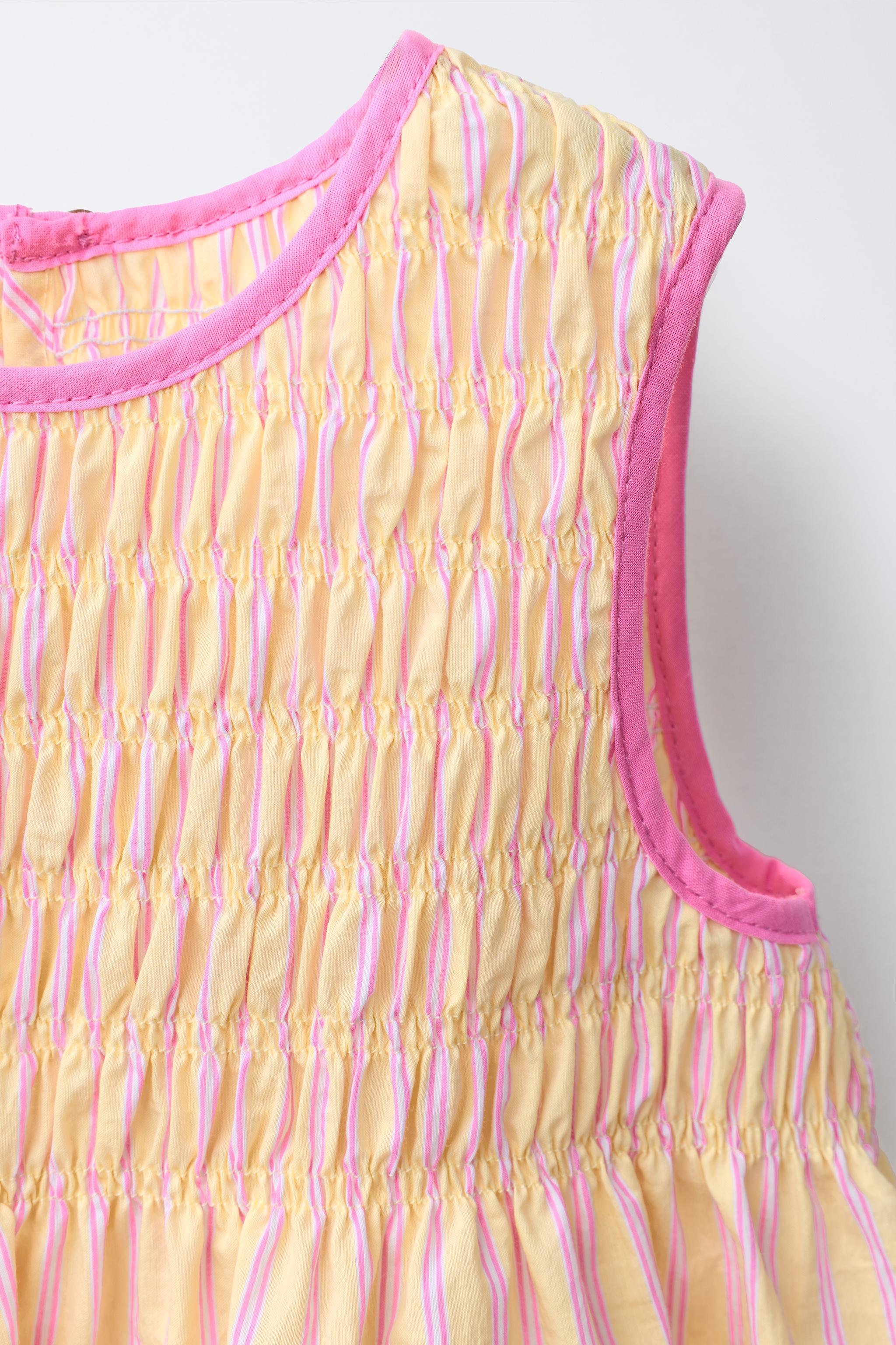 STRIPED TOP - Yellow | ZARA United States