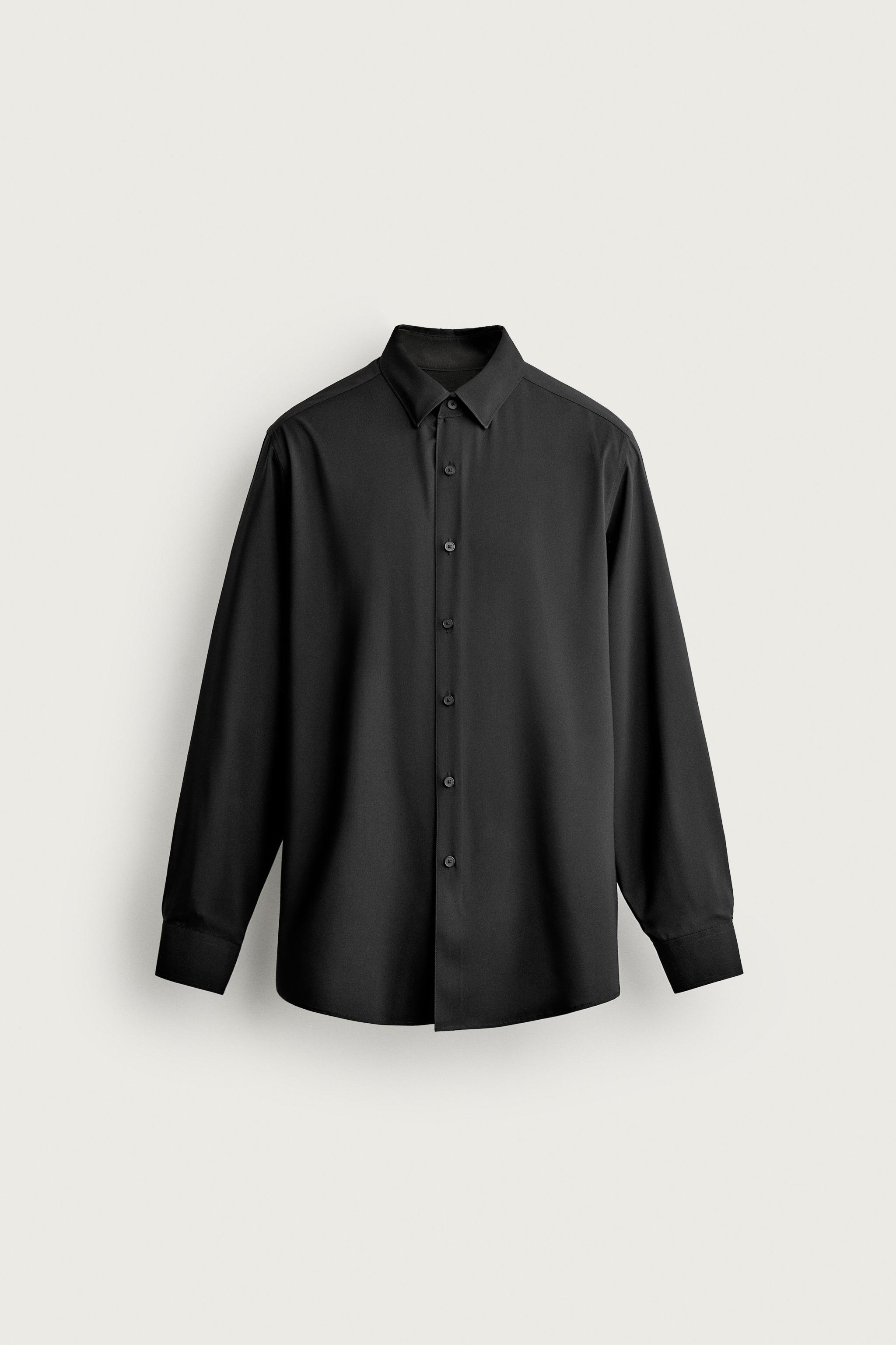 Мужские рубашки Zara SLIM FIT SHIRT — фото 7