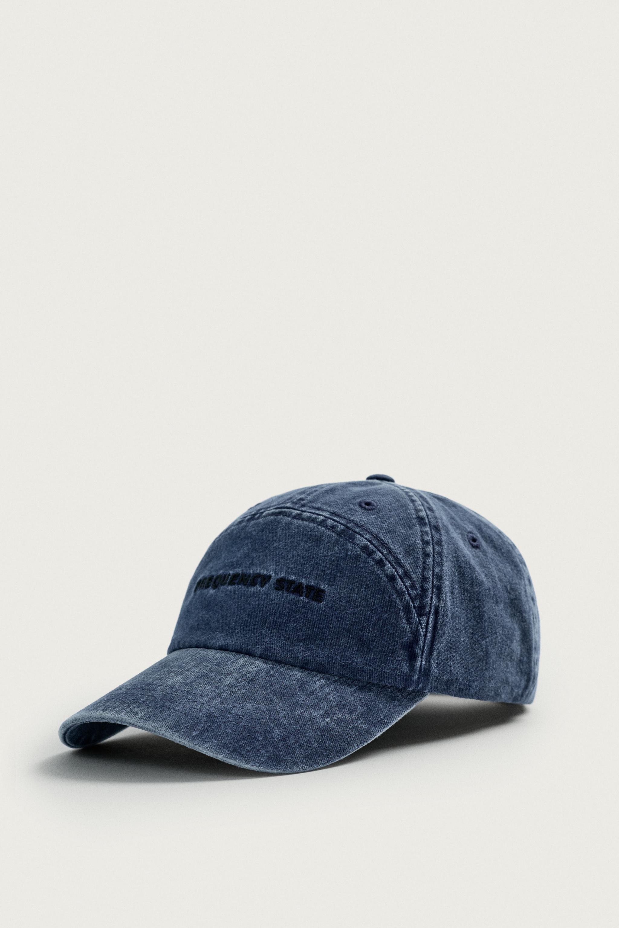 WASHED EMBROIDERED TEXT CAP
