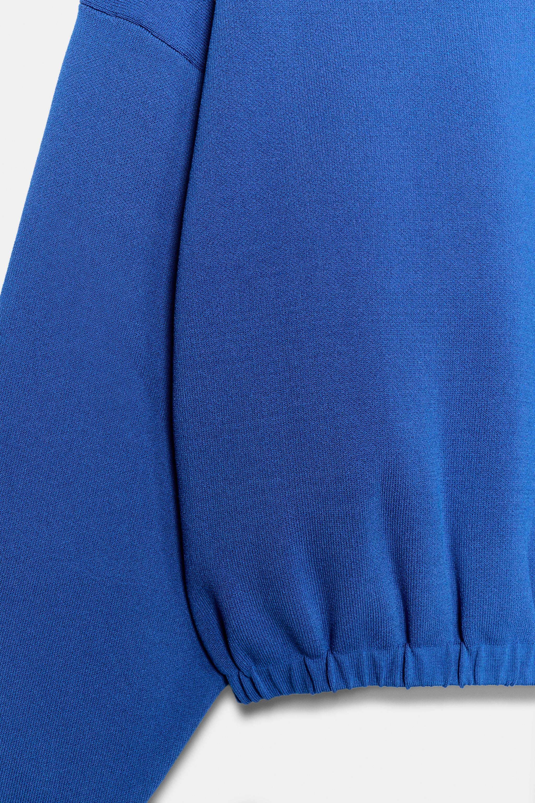 Женские свитеры Zara BUBBLE KNIT JUMPER — фото 9
