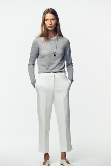 PANTALÓN BAJO ABERTURA - Crudo de Zara