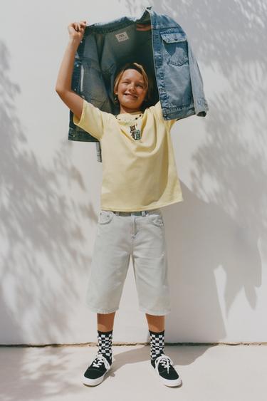 CAMISETA ESTAMPADO GATO - Amarillo de Zara