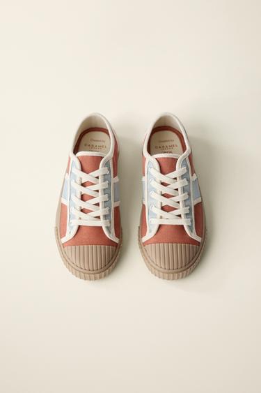 TENNIS CRÉÉES PAR CARAMEL LONDON X ZARA - Rouge de Zara - Image 7