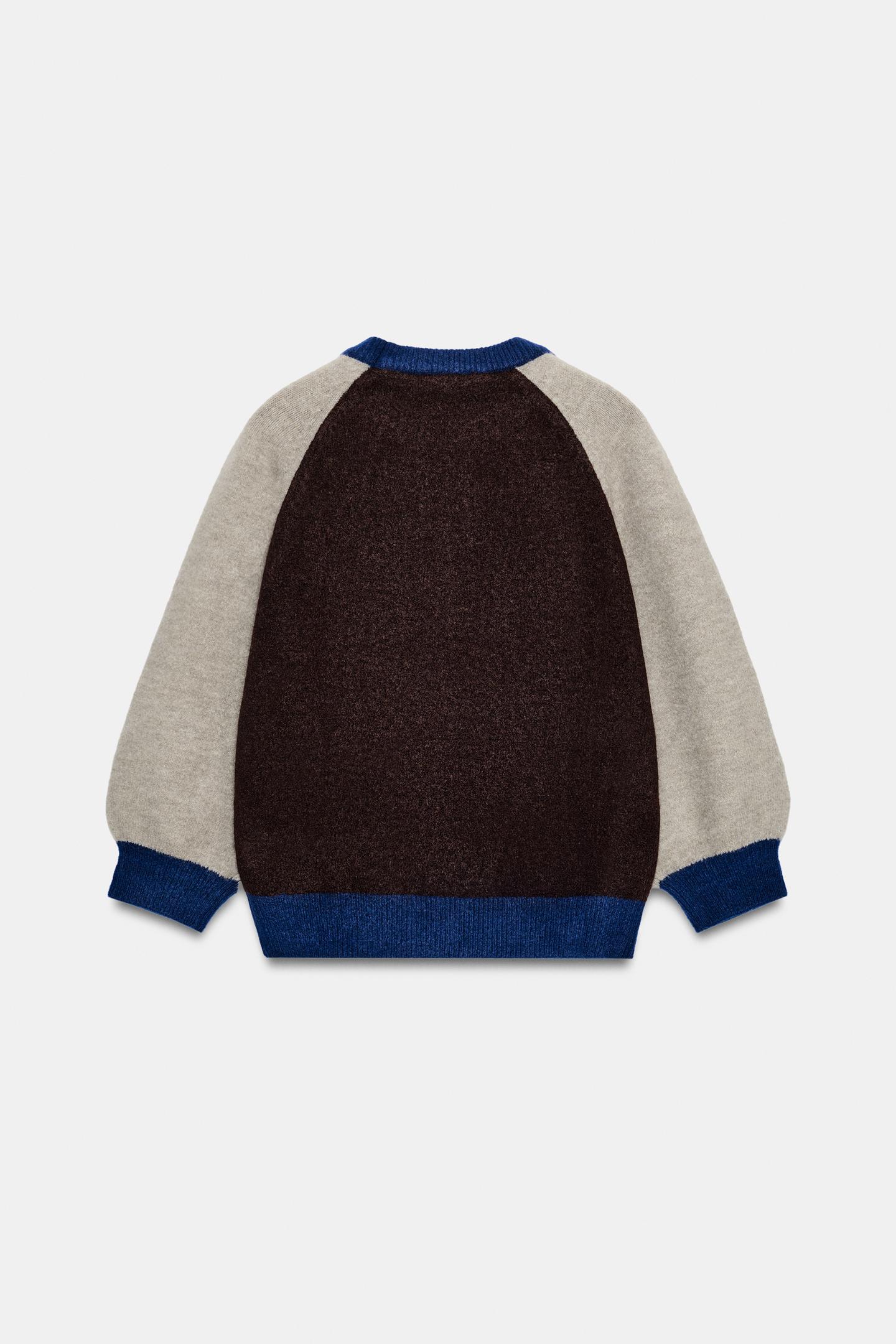 Женский свитер Zara Colorblock Knit Jumper, цвет: Only One — фото 3