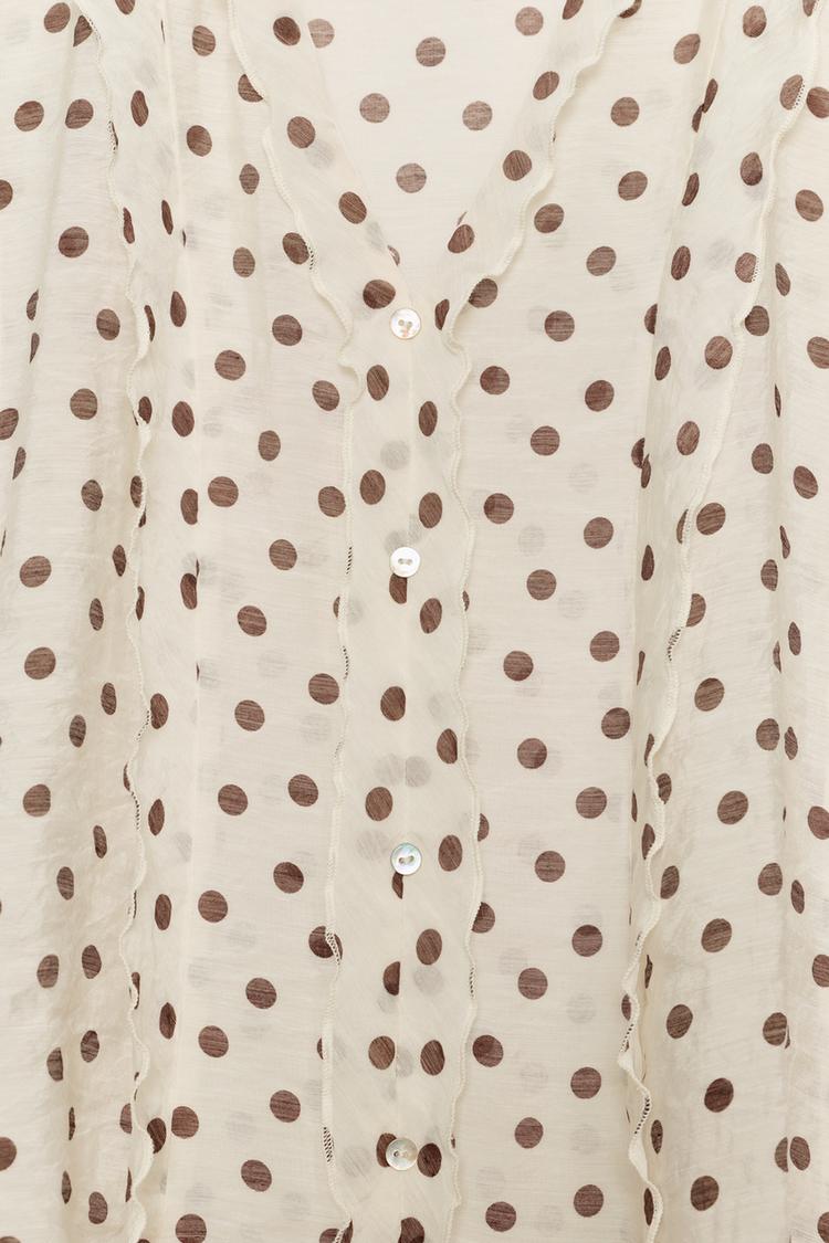 Blusa estampada de lunares 8