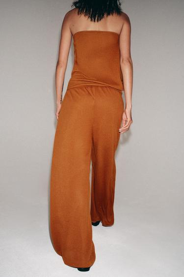 RUSTIC STRAIGHT FIT TROUSERS - Ochre by Zara - Image 2