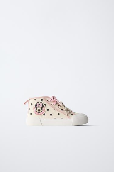 Zara MINNIE MOUSE © DISNEY HIGH TOP SNEAKERS - White - Image 0