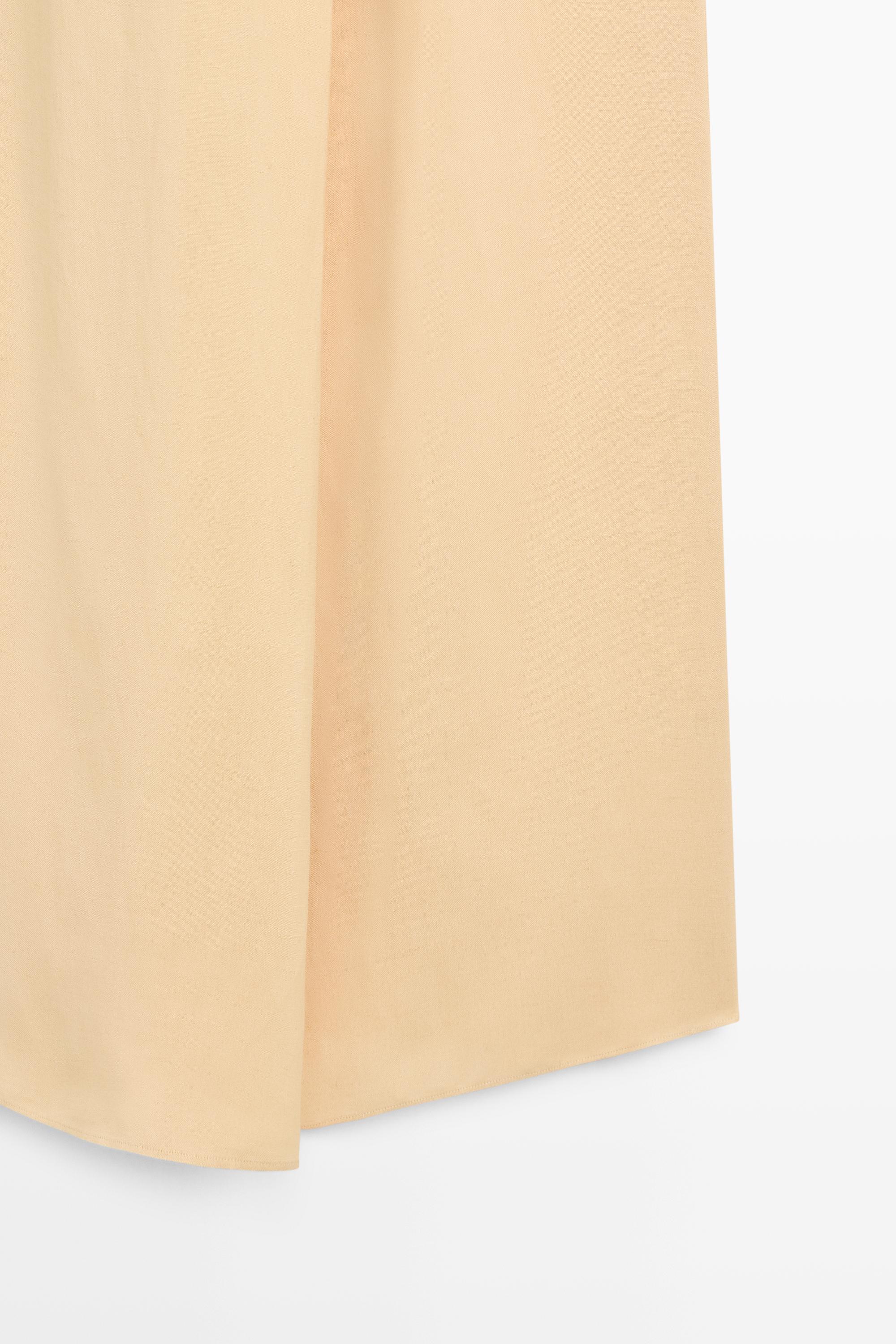 Midi dress with button detail