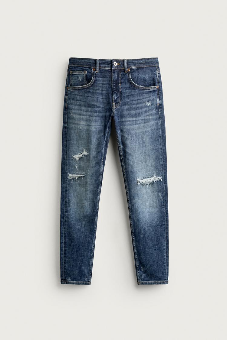 SKINNY FIT JEANS — Blue