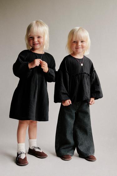 ZARA TIMELESS - ҚҰРЫЛЫМДЫ БЛУЗКА - Қара Zara компаниясынан