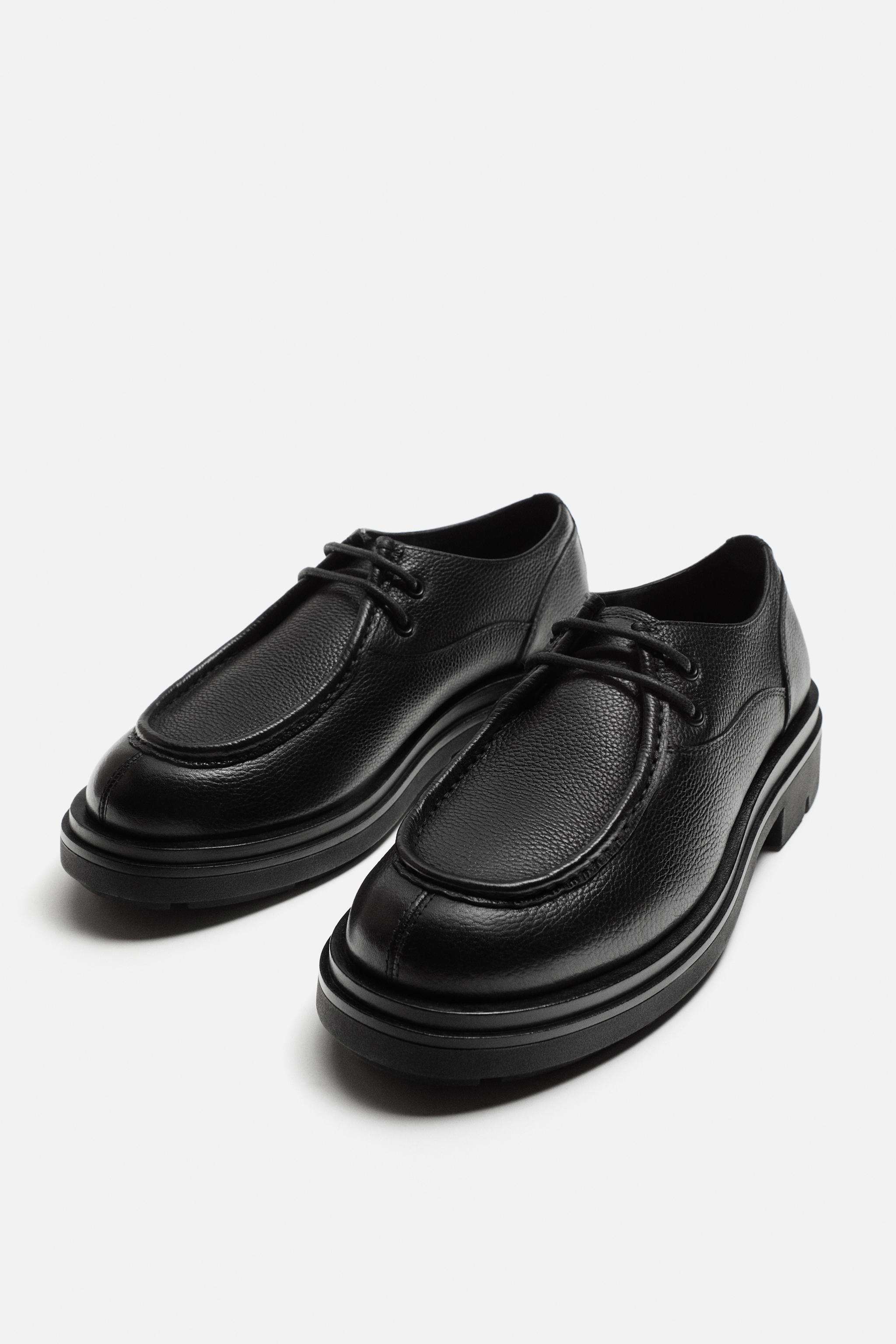 Zara mens fashion leather shoes