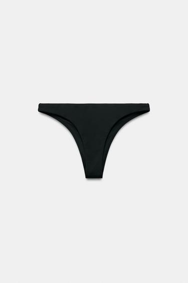 SLIP BIKINI LISCIO - Nero di Zara