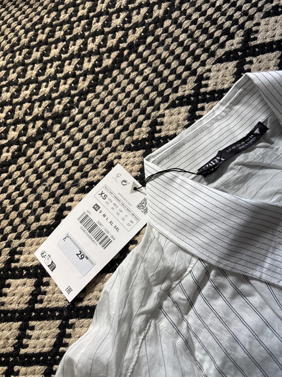 CROPPED STRIPED SHIRT - Image 2