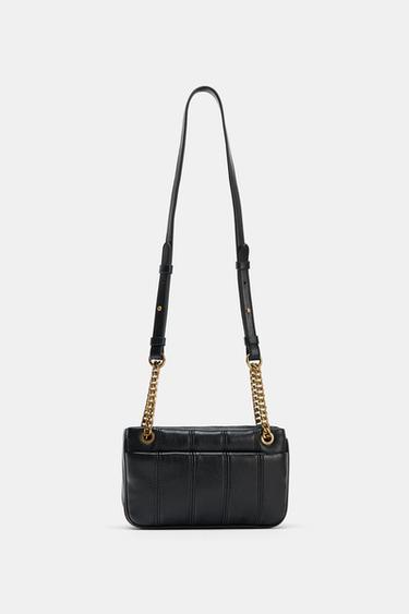 QUILTED CROSSBODY BAG - Black by Zara