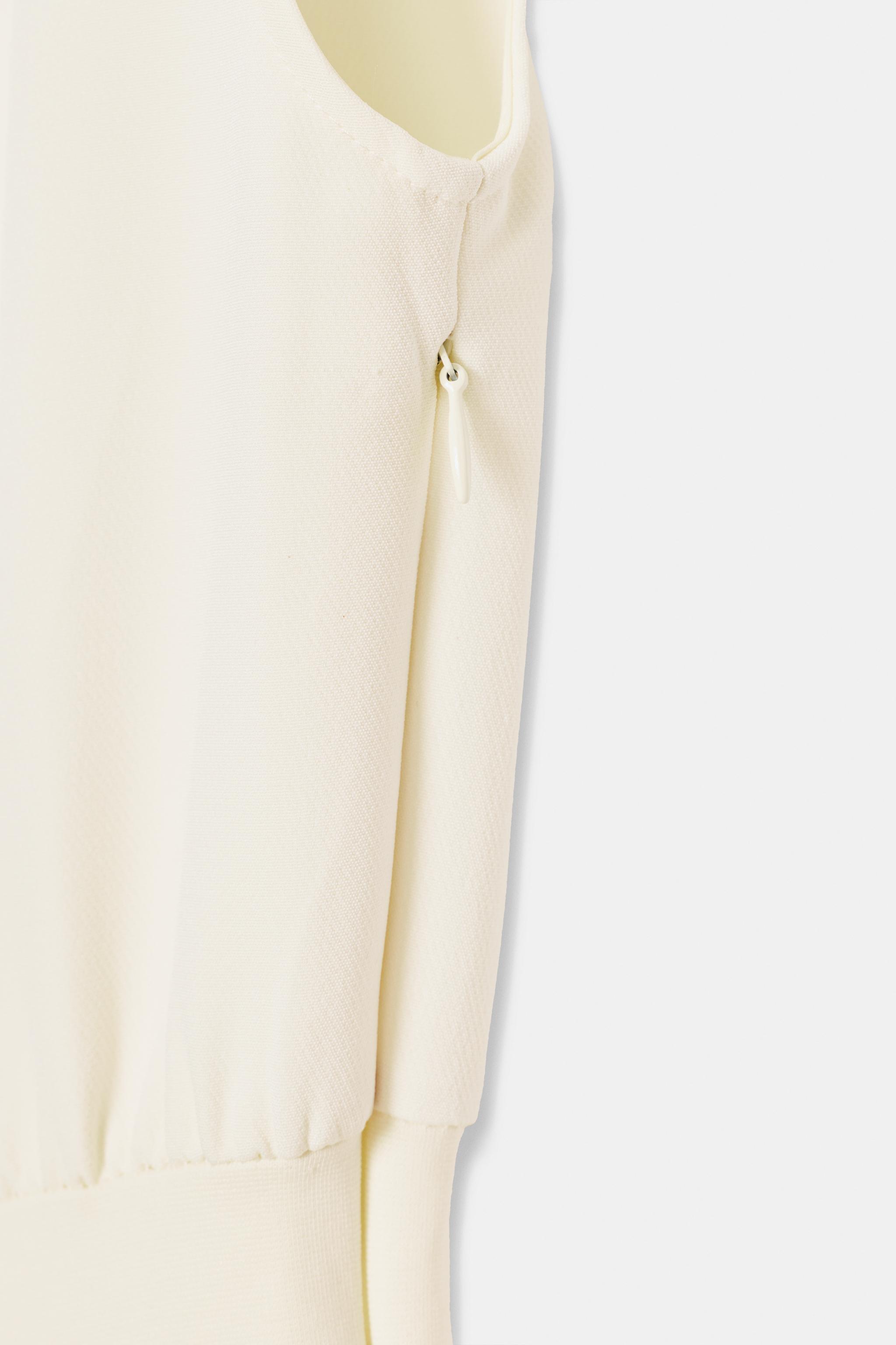 Женские платья Zara CREPE MIDI DRESS — фото 9