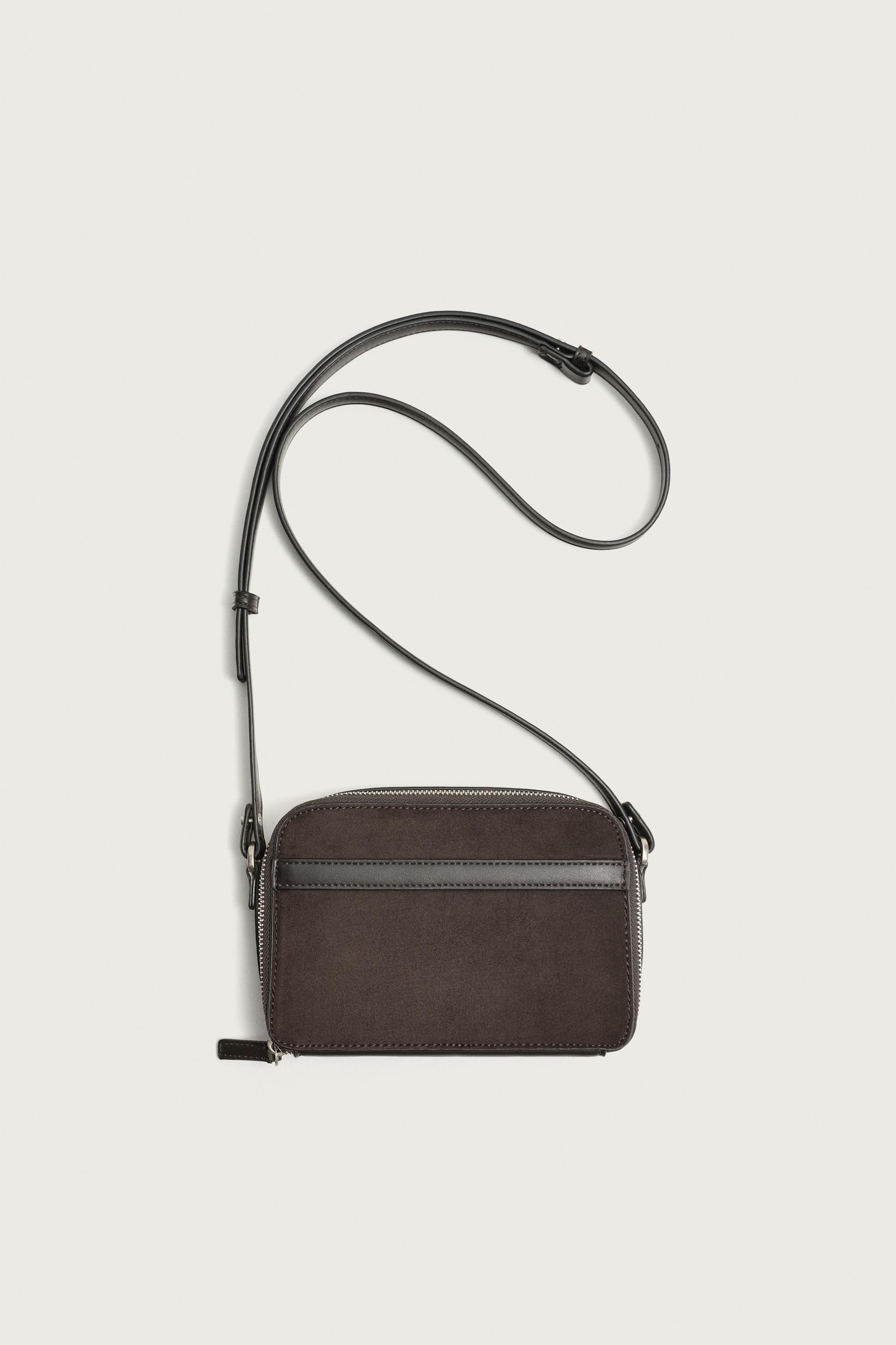 COMBINATION CROSSBODY BAG — Brown