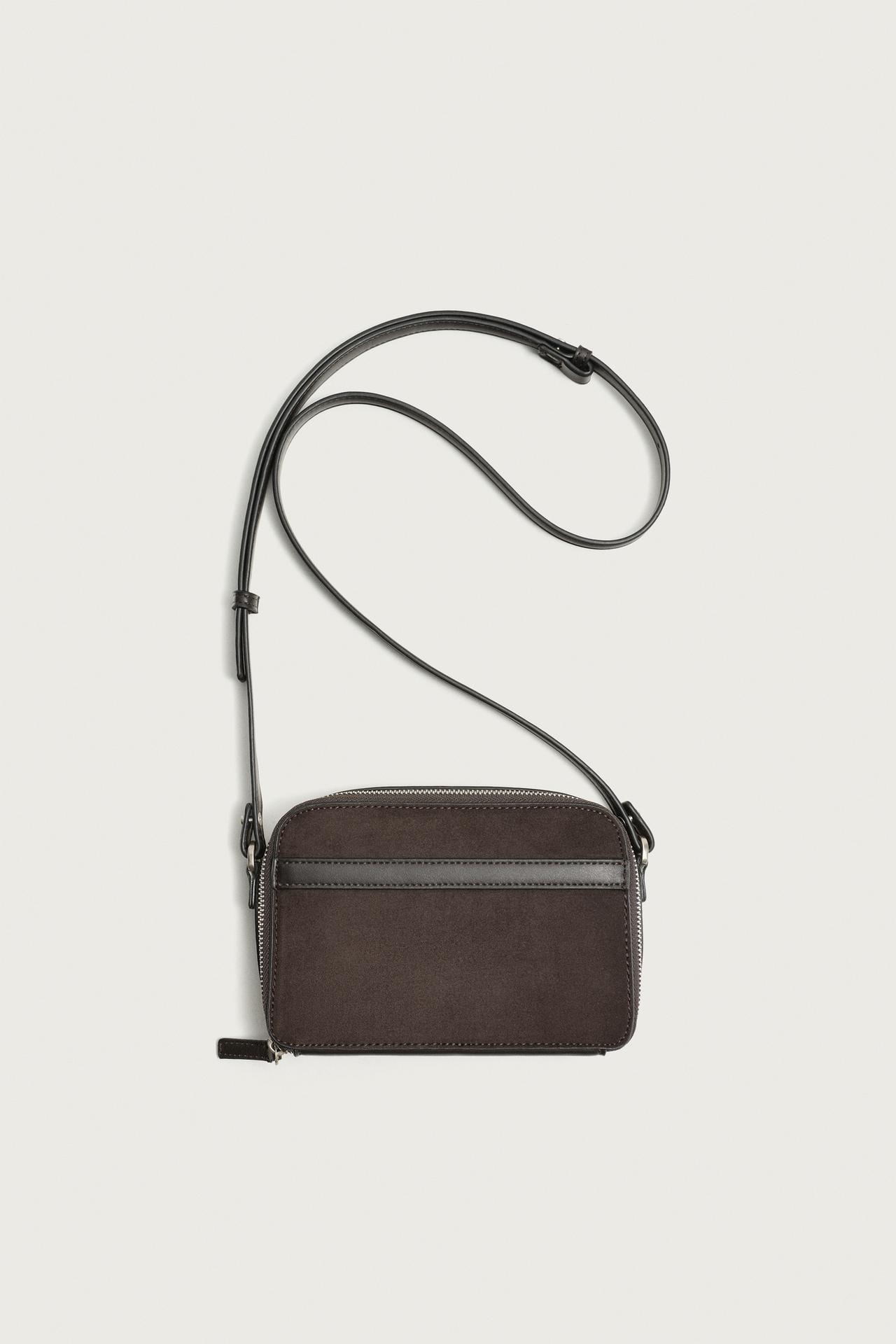COMBINATION CROSSBODY BAG — Brown