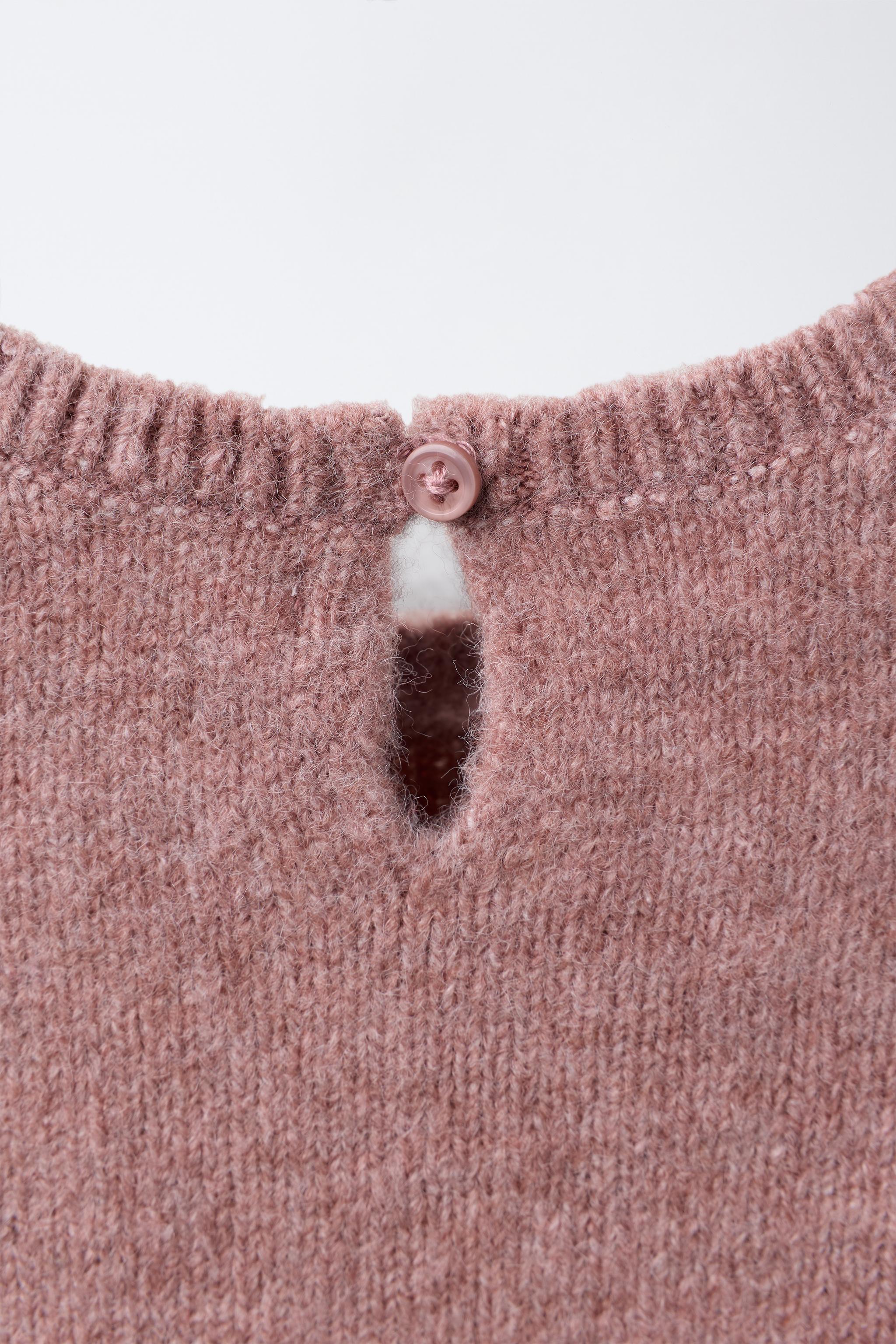 EMBROIDERED FLORAL KNIT SWEATER