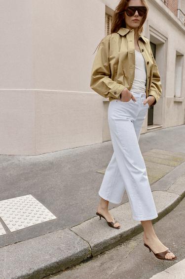 Z1975 HIGH-WAIST COMFORT CULOTTES - White by Zara