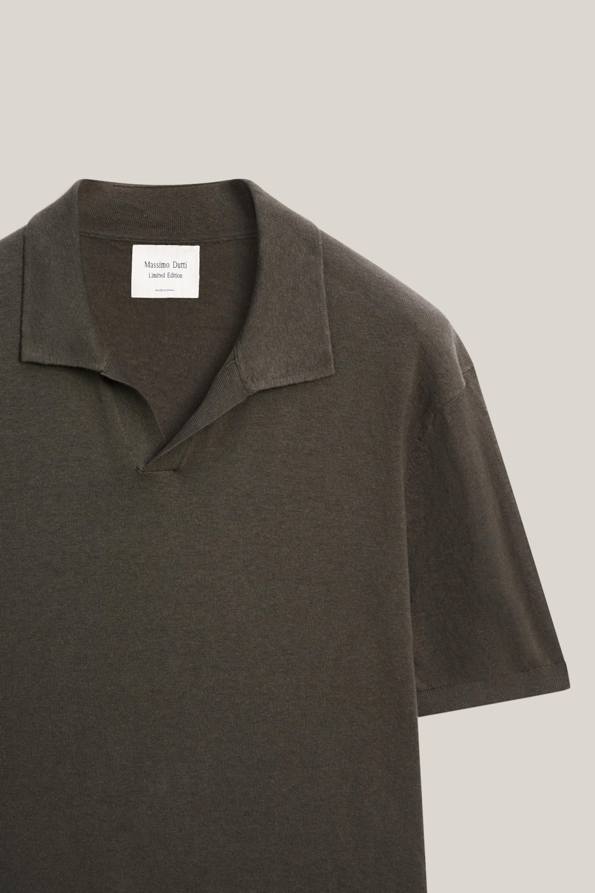 Pull polo maille coton lin - LIMITED EDITION