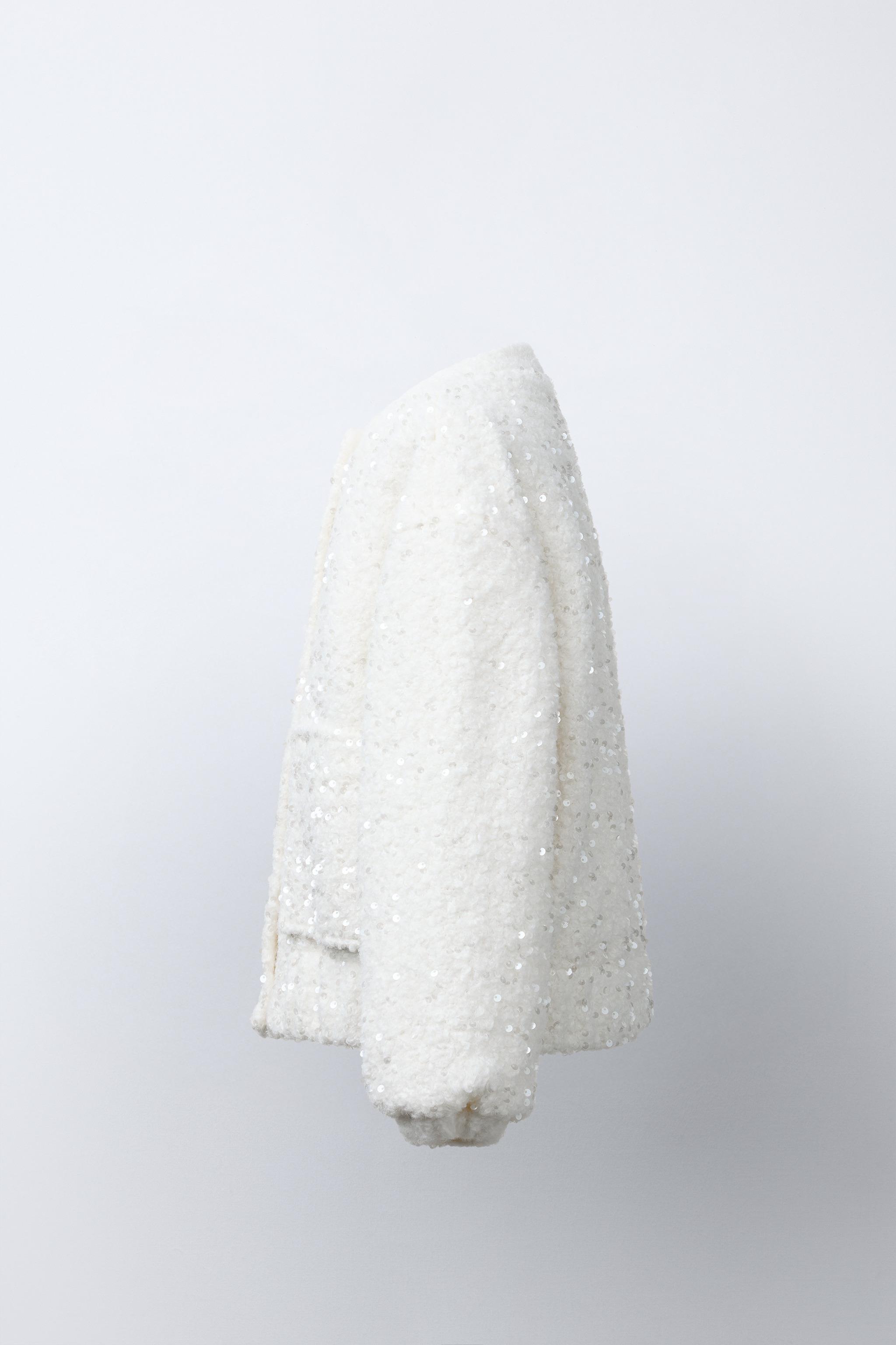 スパンコールボンバージャケット - エクリュ | ZARA Japan / 日本