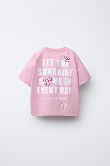 THE SMURFS ™ PRINT T-SHIRT - Faded pink by Zara - Image 1