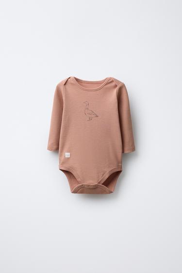 LOT DE CINQ BODYS ANIMAUX - Multicolore de Zara - Image 1