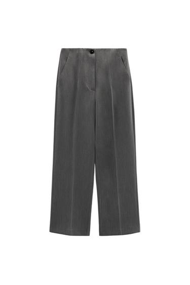 HIGH-WAIST CULOTTE TROUSERS
