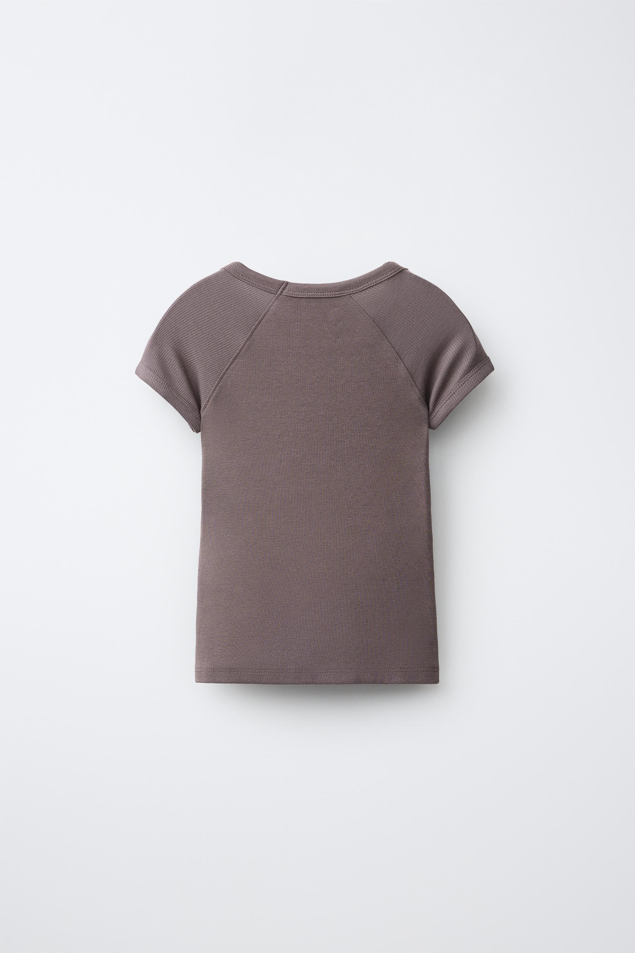 COTTON AND MODAL PLAIN T-SHIRT