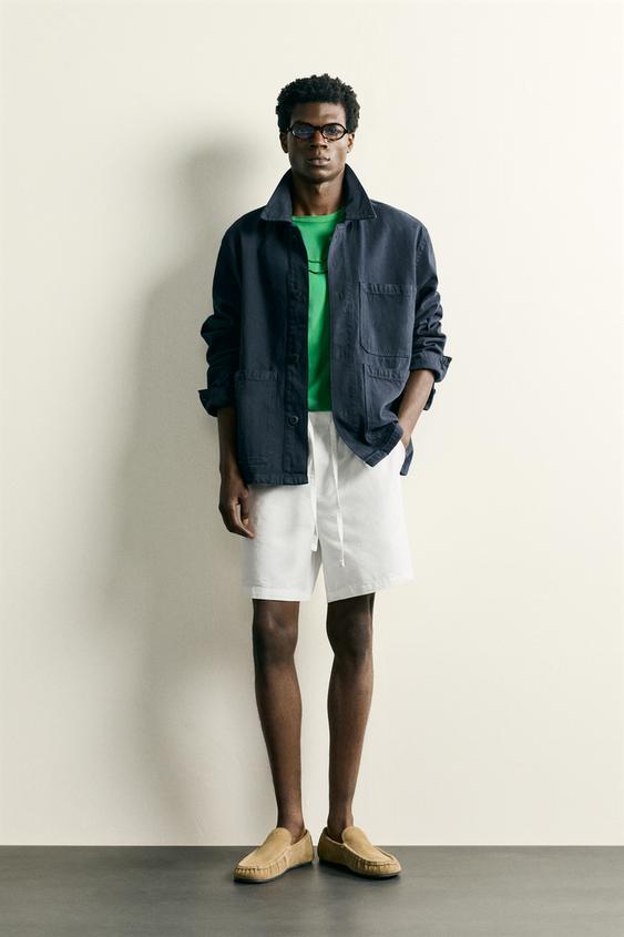 Zara Regular-Fit-Bermudashorts (Baumwolle & Lyocell) für nur 21,57 € statt 35,95 €!