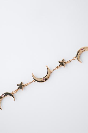 PARURE COLLIER ET BRACELET LUNE - Doré de Zara - Image 2