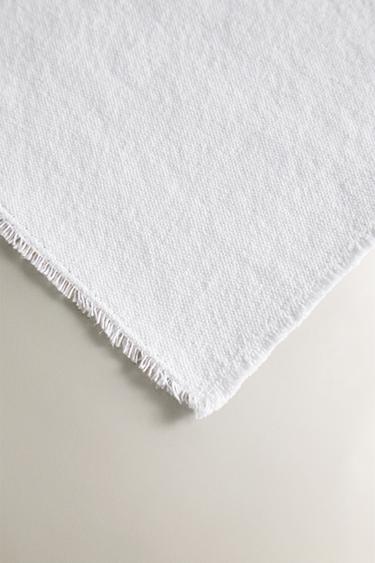 SERVIETTE DE TABLE COTON DÉLAVÉ (LOT DE 2) - Blanc de Zara - Image 2