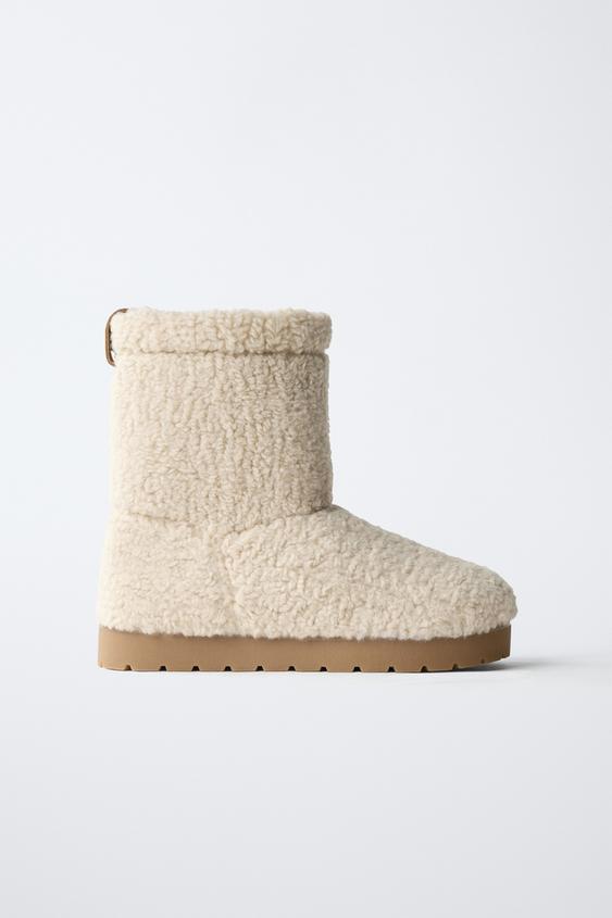 Bottines Zara Taille 6 En Velours Bleu – Bottines Cheville Jamais Portées (sans Boîte)