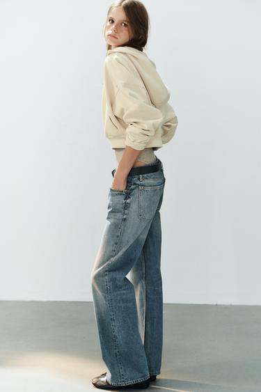 SWEAT COURT À CAPUCHE - Écru de Zara - Image 3