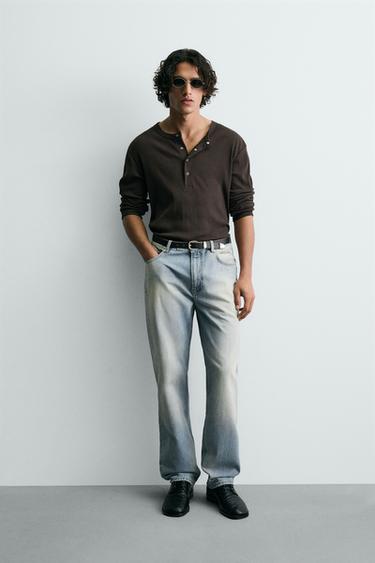 JEANS STRAIGHT FIT - Azul claro de Zara - Imagen 0