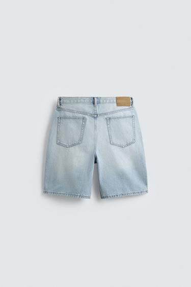 BERMUDA EN DENIM STRAIGHT FIT - Bleu clair de Zara - Image 8