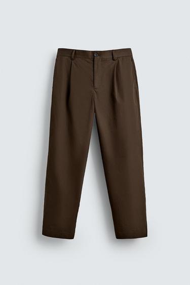 CHINOHOSE MIT BUNDFALTEN LIMITED EDITION - Braun von Zara