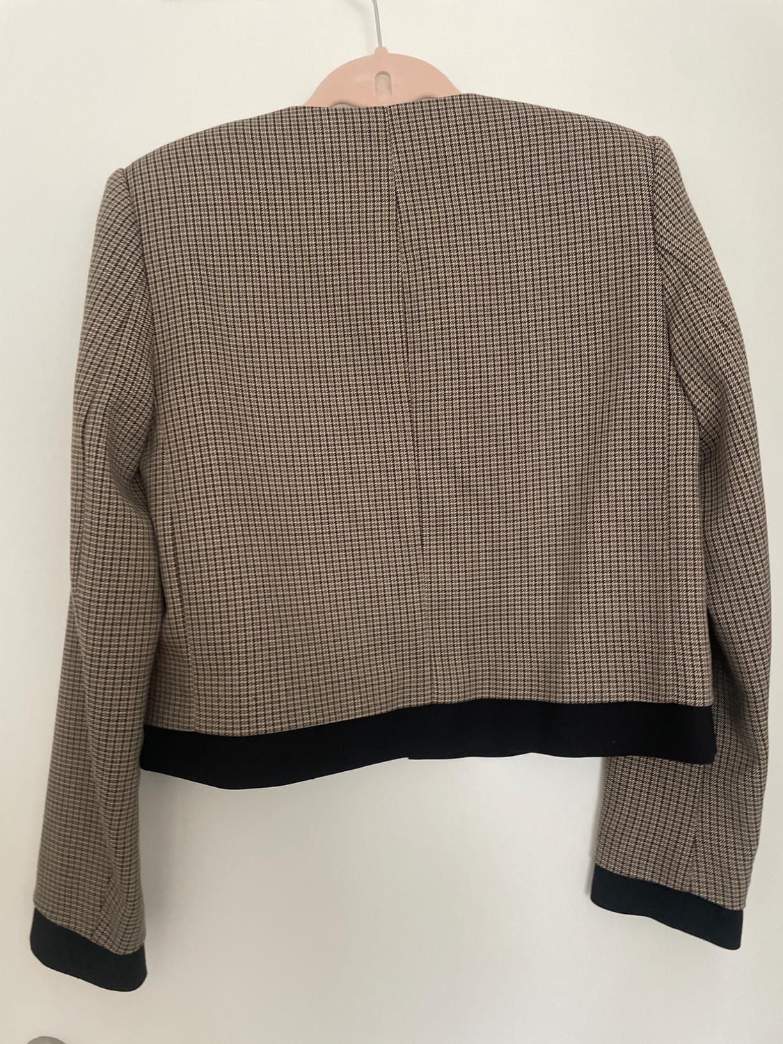 HOUNDSTOOTH CROPPED BLAZER - Image 2