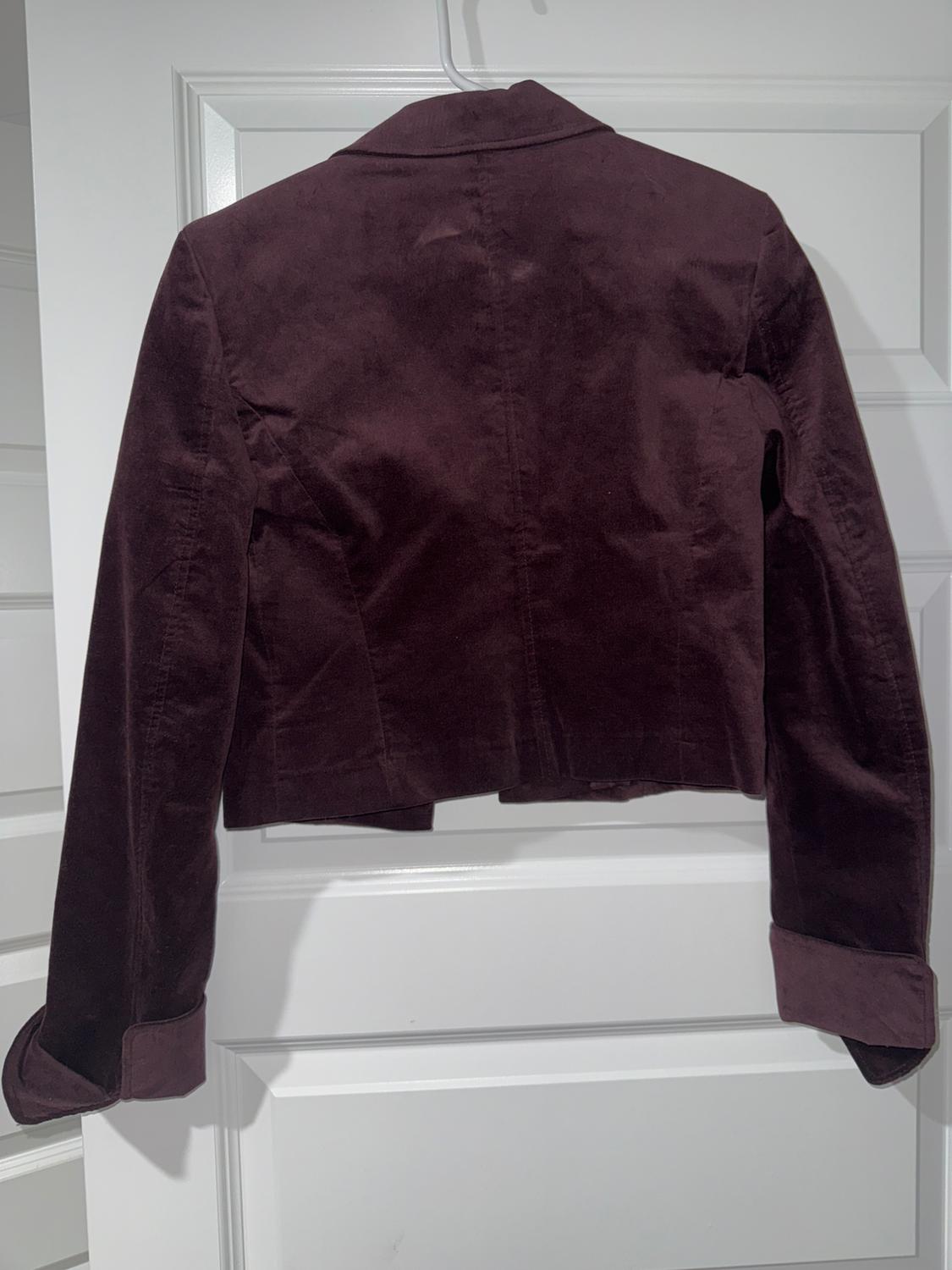 CROPPED VELVET JACKET - Image 3